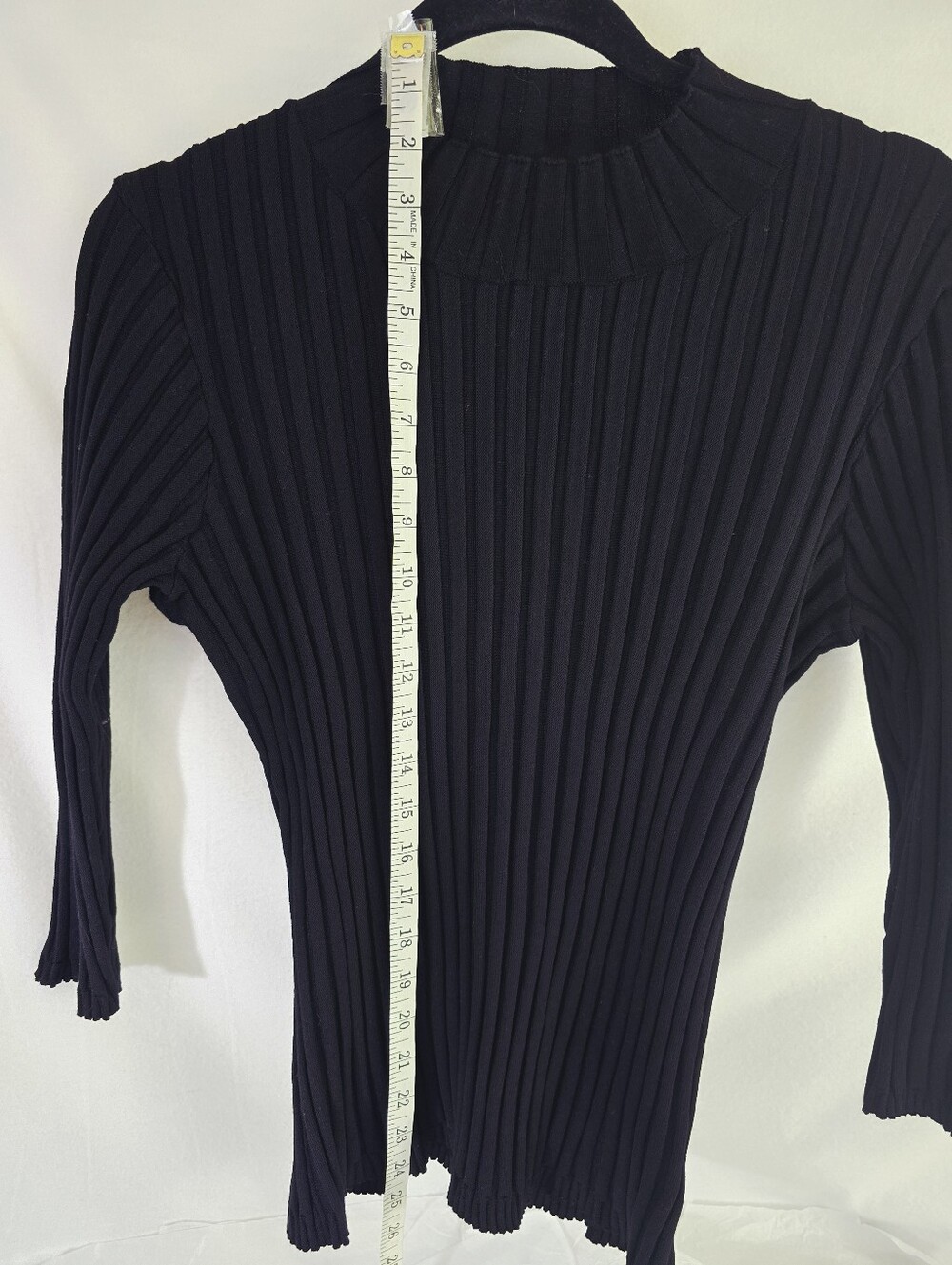 NWOT Nina Leonard Sz MP Ribbed Sweater Knit Top & Pleated Elastic Skirt 2pc Set - Picture 6 of 15